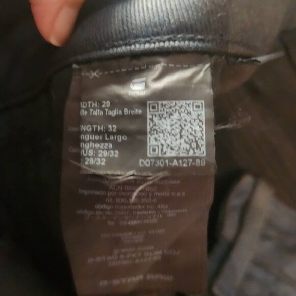 Mens G-Star Raw jeans slim fit - Picture 2 of 3